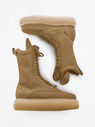 THE ATTICO "Selene" camel boots flatform  213WS903E023046