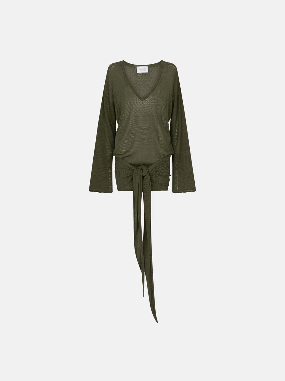 THE ATTICO Dark green mini dress DARK GREEN 260WCA00418KVV092AA129