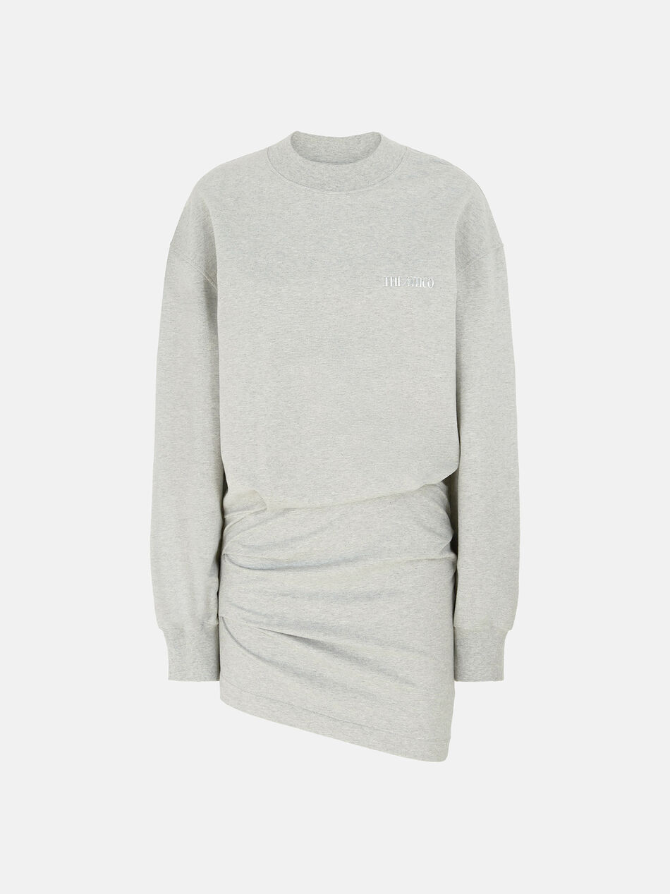 THE ATTICO Melange grey mini dress light grey melange 250WCA00393JJF006AA183