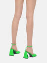 THE ATTICO ''Piper'' neon emerald  sandal