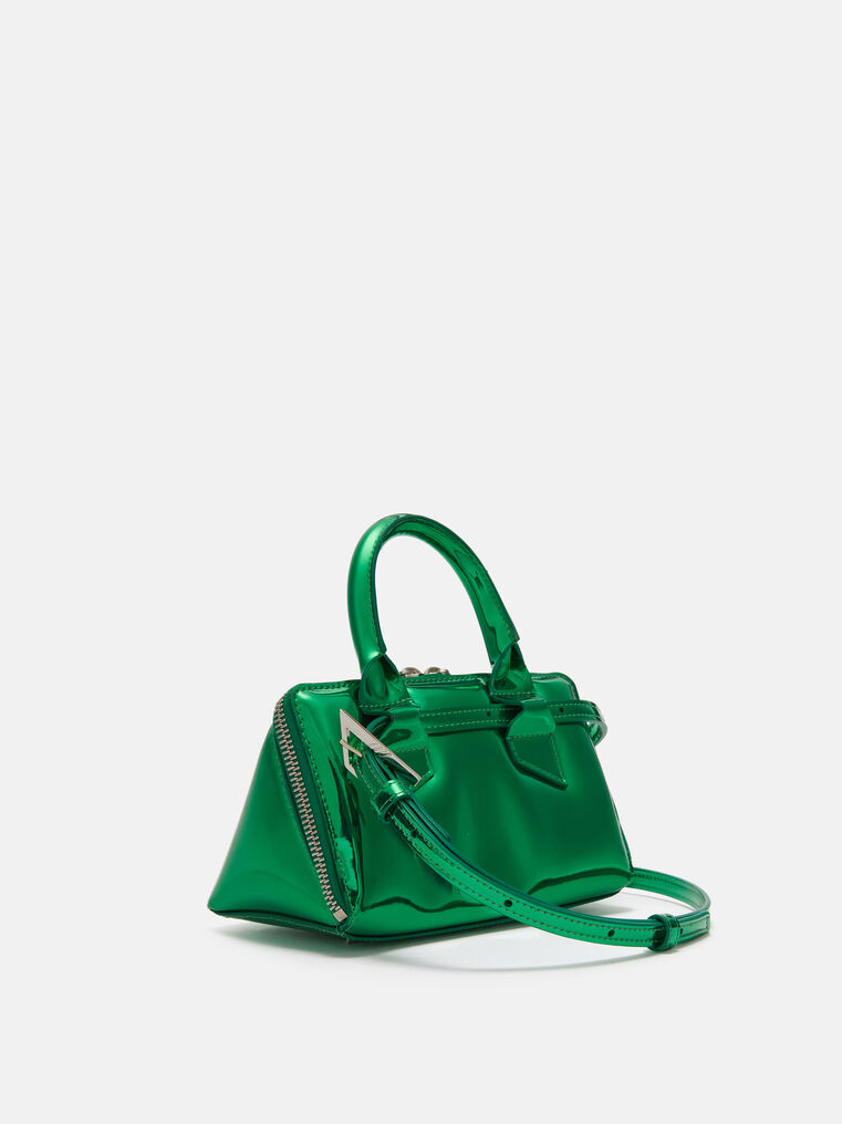 Shop Attico ''friday'' Emerald Mini Handbag