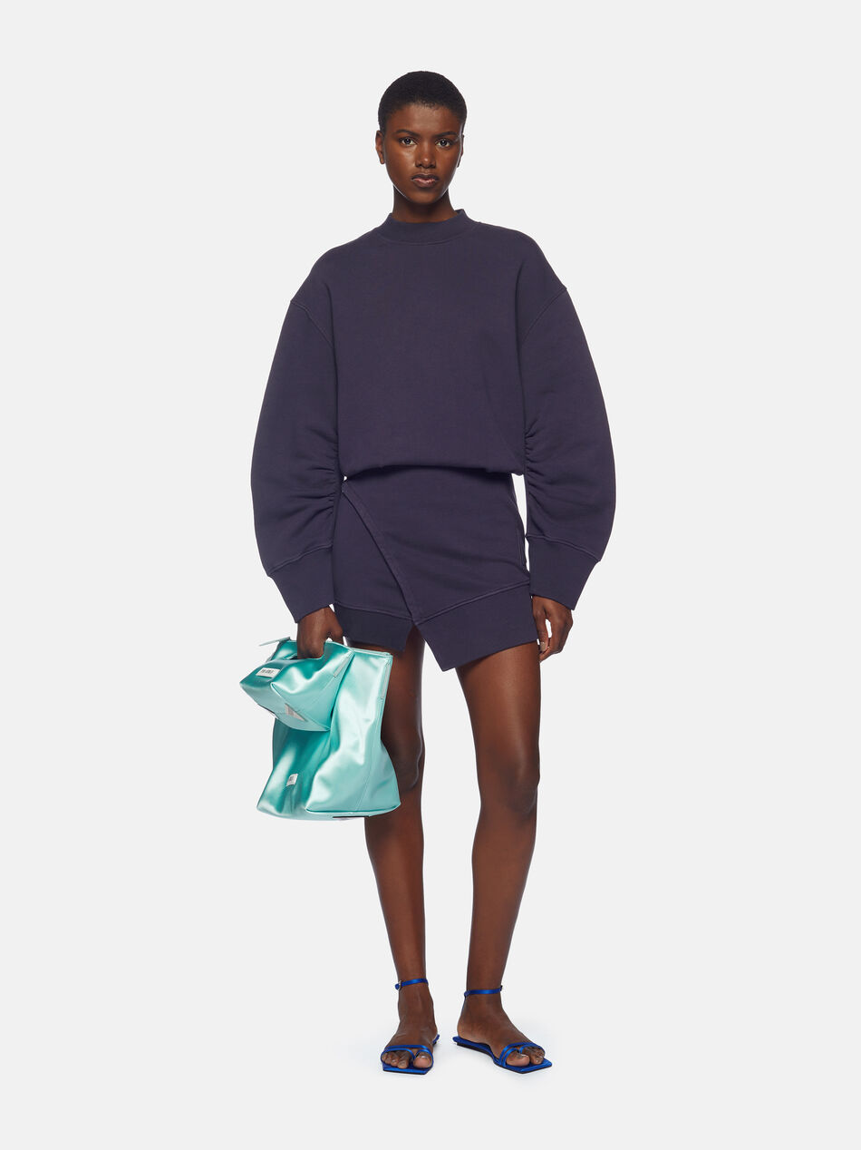 THE ATTICO ''Ivory'' dark violet fade mini dress Blue/violet fade 242WCA162JF01662