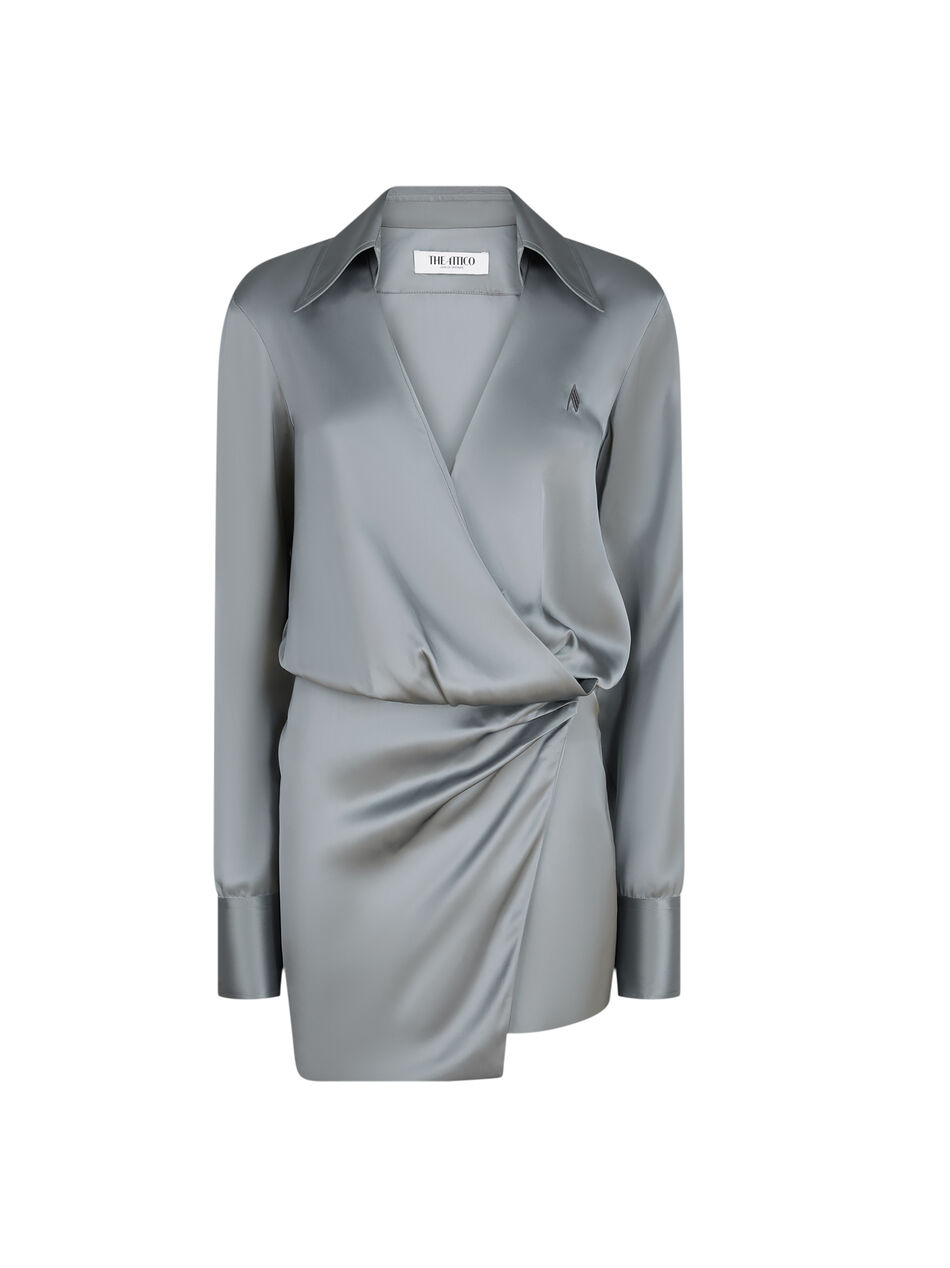 THE ATTICO Grey mini dress GREY 251WCA00394VVV088AA084