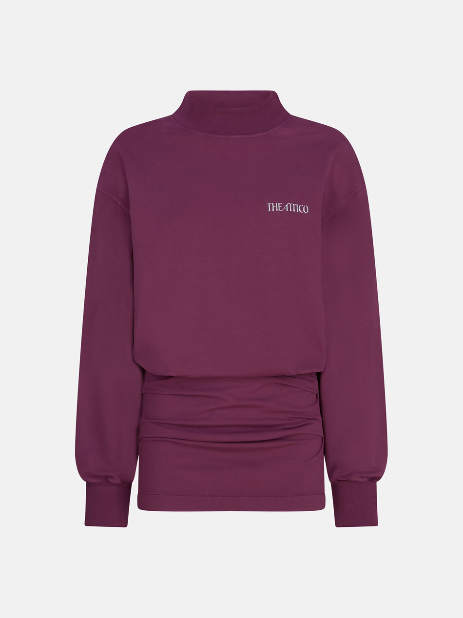 THE ATTICO Burgundy mini dress BURGUNDY 251WCA00393JJF006AA114