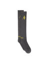 THE ATTICO Melange and yellow long socks MELANGE/YELLOW 231WAK02C030411