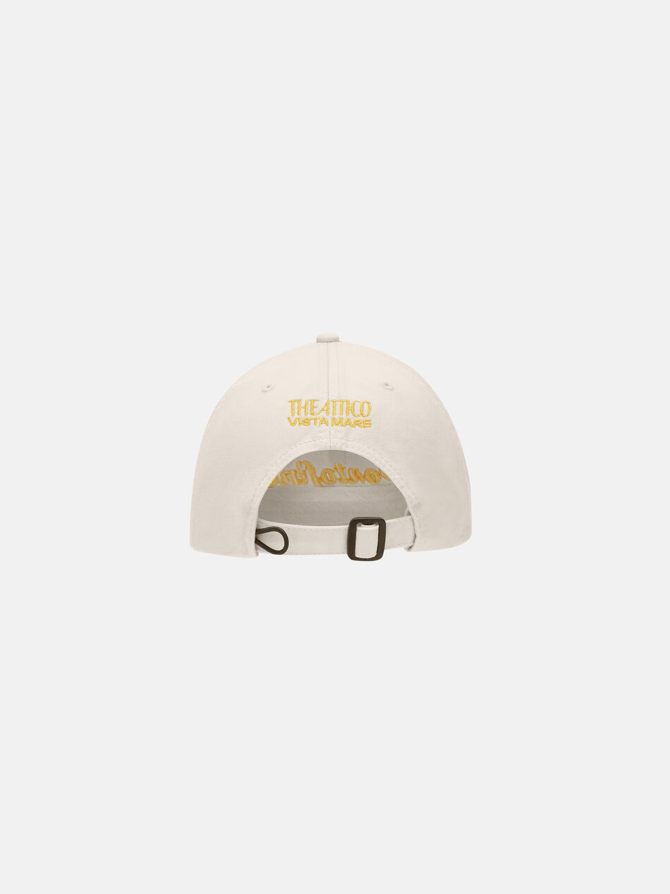 THE ATTICO ''Portofino'' cap off-white and yellow White/yellow SPEWAC38C110581