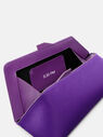 THE ATTICO ''8.30PM'' violet oversized clutch  231WAH01V015012