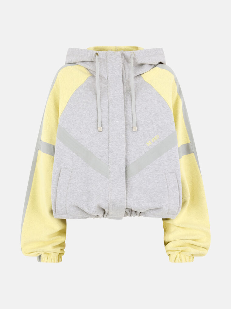 Attico Grey And Honey Bomber In Multi