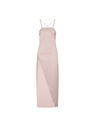 THE ATTICO ''Fujiko'' light pink midi dress  227WCM49E020T315