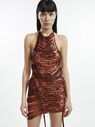 THE ATTICO ''Rue'' copper mini dress