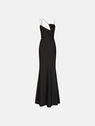 THE ATTICO ''Melva'' black long dress  232WCW69E020100