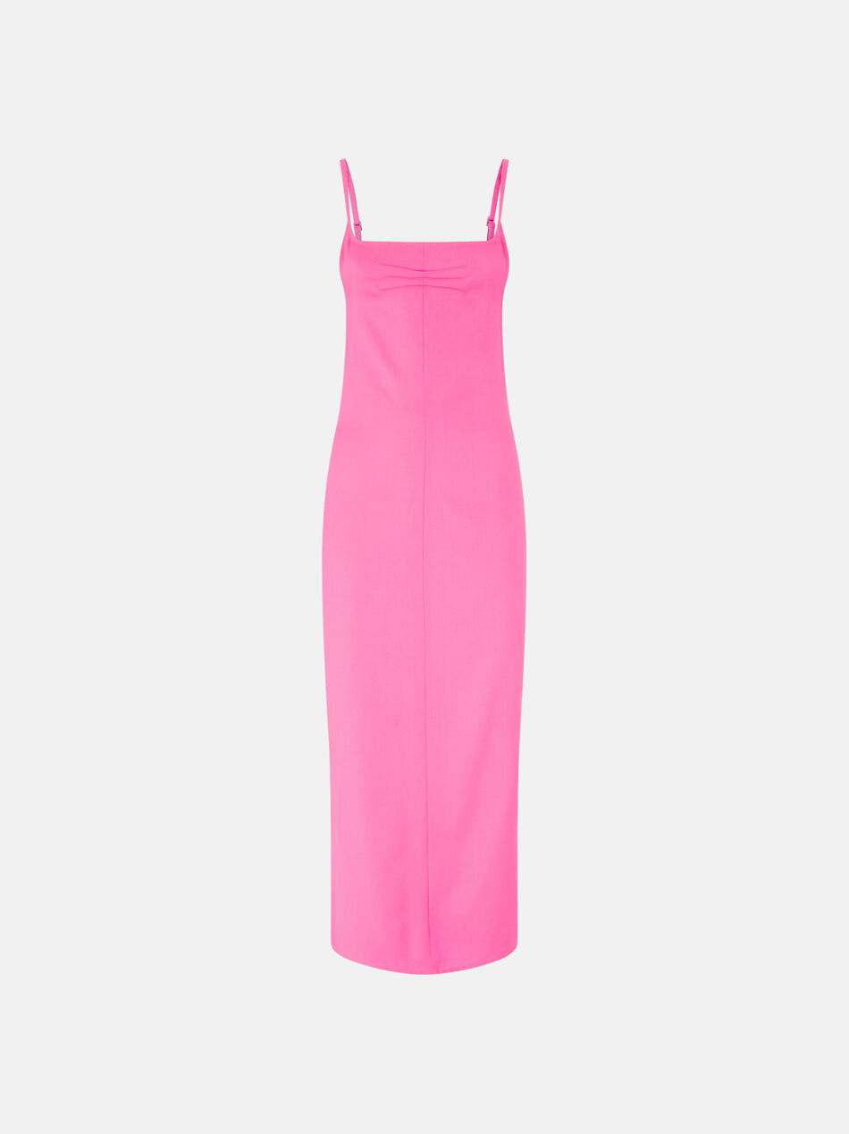 THE ATTICO Pink midi dress Neon pink 260WCW00279WWW068AA367