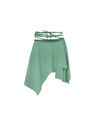THE ATTICO Sage green mini skirt
