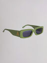 THE ATTICO "Mini Marfa" olive sunglasses FIELD GREEN 212WAS11MET2145