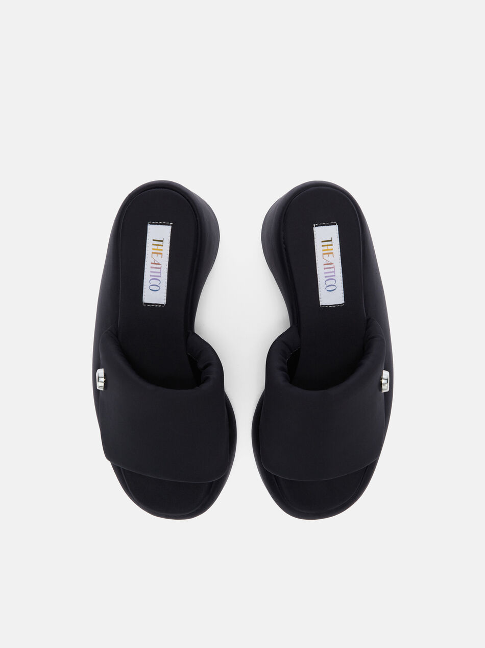 THE ATTICO "Mochi" black flatform Black 260WSH00905PAA113AA100
