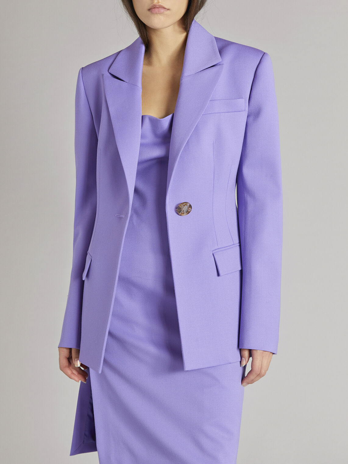 THE ATTICO "Blue" lilac clessidra jacket 2