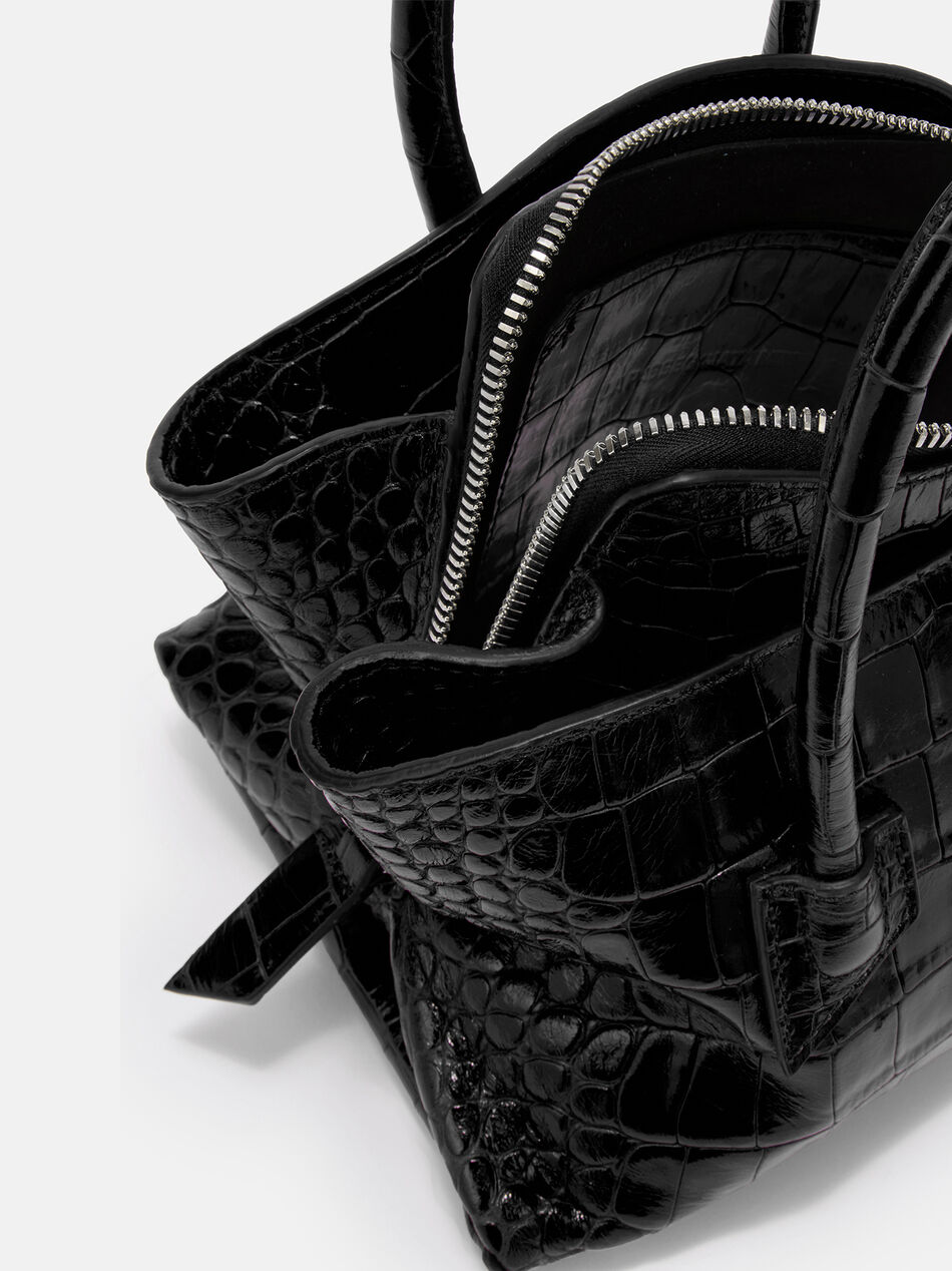 THE ATTICO ''La Passeggiata Mini'' black top handle Black 260WAH00063LBT155PR100