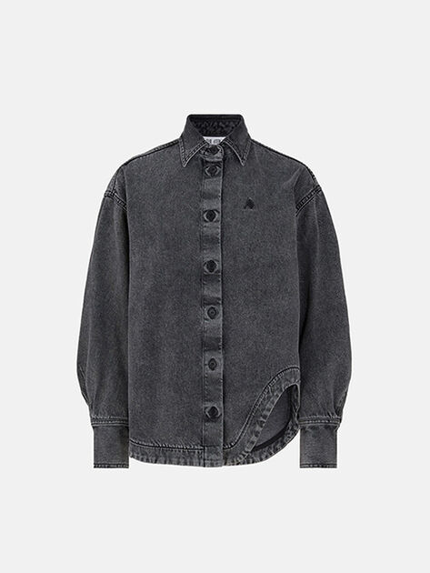 THE ATTICO "Eliza'' black shirt BLACK 250WCB00074DDD104AA100