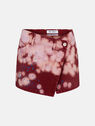 THE ATTICO ''Eudra'' pink and bordeaux mini skirt PINK/BORDEAUX 232WCS123D050449