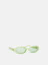 THE ATTICO ''Irene'' sunglasses MINT/YELLOW GOLD + GREEN LENSES 224WAS13MET2335