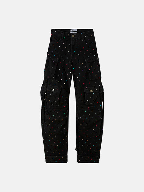 THE ATTICO ''Fern'' black denim long pants BLACK 247WCP84D075S100