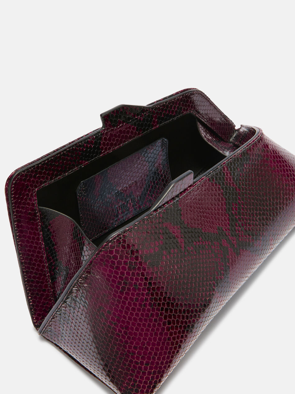 THE ATTICO ''8.30 PM'' burgundy oversized clutch BURGUNDY 260WAH00001LBT003PR114