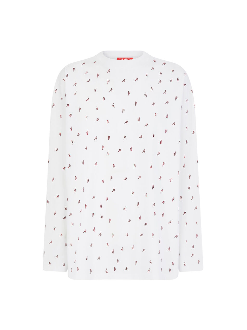 THE ATTICO T-shirt white and burgundy strass White/Burgundy SPEWCT000246J025L821