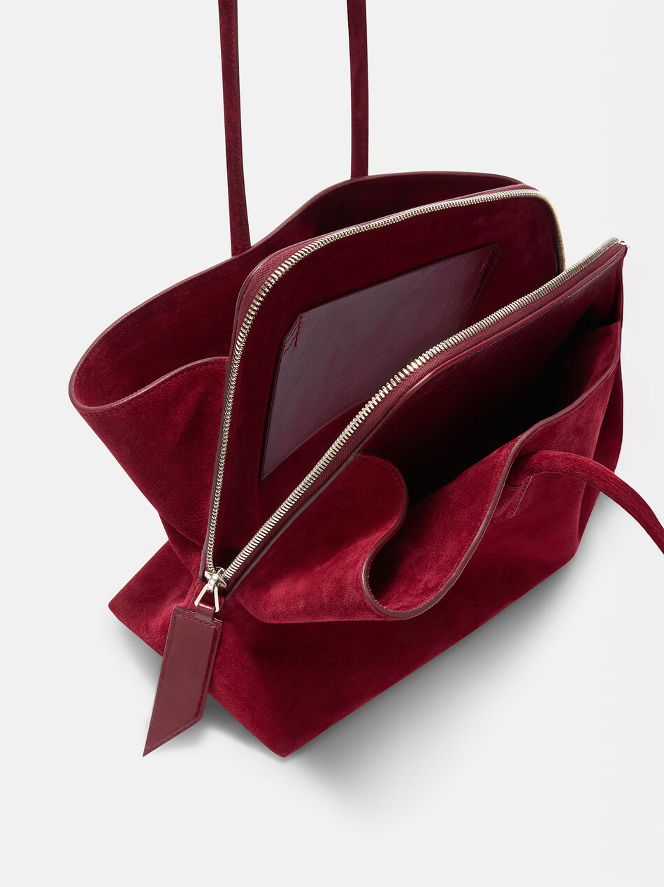 THE ATTICO "La Passeggiata Medium" cherry red top handle CHERRY RED CAPWAH00054MIX126AA273