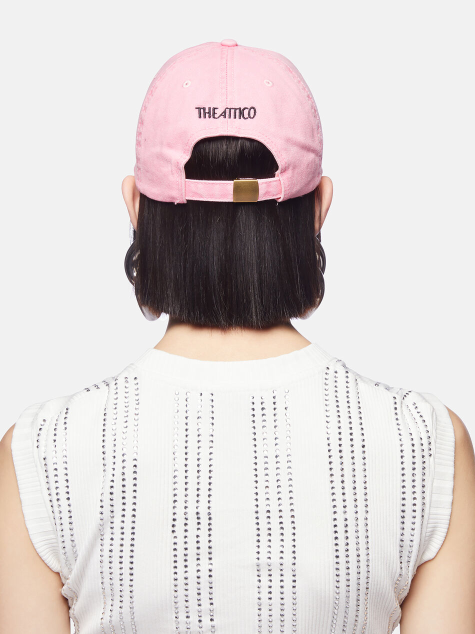 THE ATTICO Faded pink baseball hat Faded pink 247WAC34C104RM799