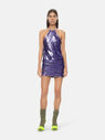THE ATTICO ''Audrey'' lilac mini dress  227WCA146E060011