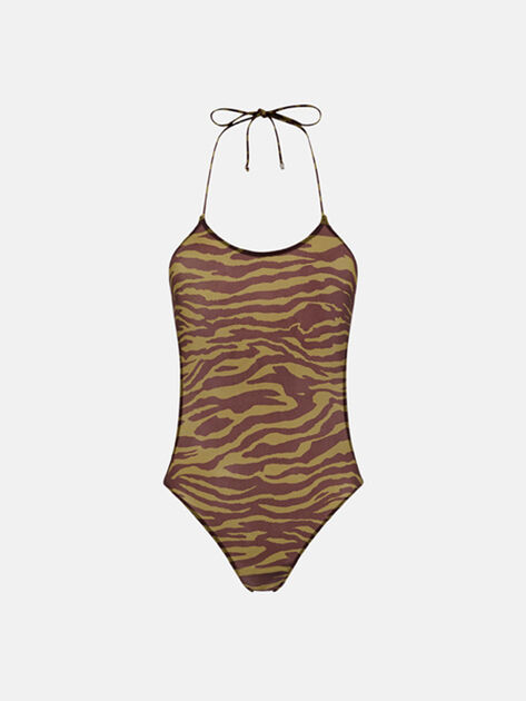 THE ATTICO Dark green and dark brown one piece Dark green/dark brown 250WBA00001PAA014PR997