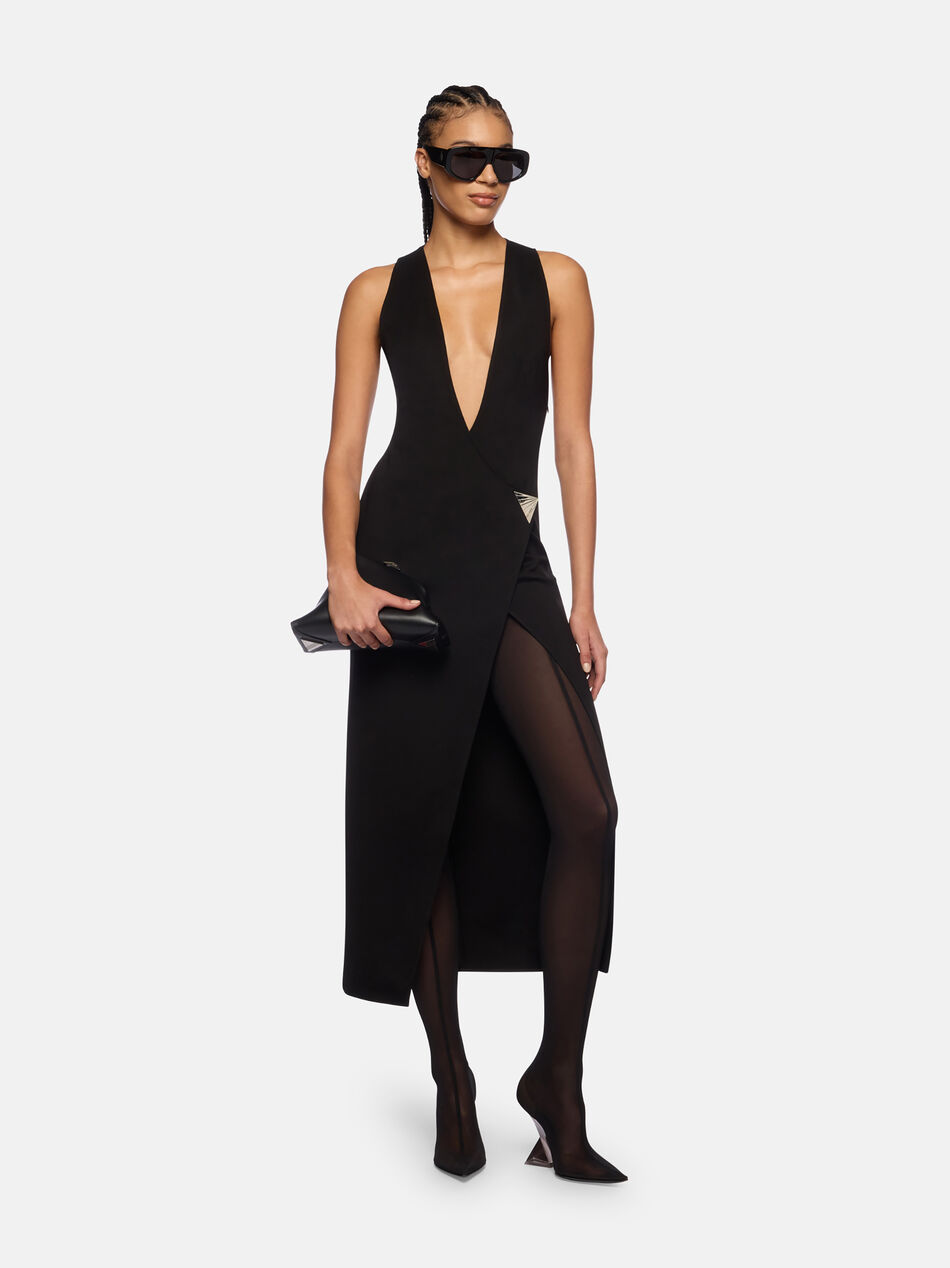 THE ATTICO Black midi dress Black 260WCW00260VVP002AA100