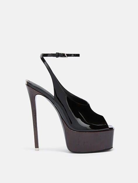 THE ATTICO ''Ornella'' black and brown sandal Black 260WSH00911LBT002AA100