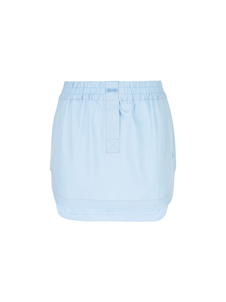 Shop Attico ''rooney'' Dusty Blue Mini Skirt