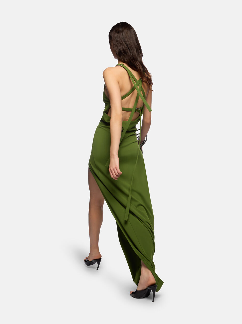 THE ATTICO Green long dress GREEN 260WCW00261VVP002AA017
