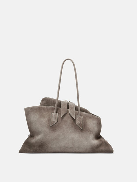 THE ATTICO ''La Passeggiata Medium'' dark grey top handle DARK GREY 251WAH00054LBT108AA233