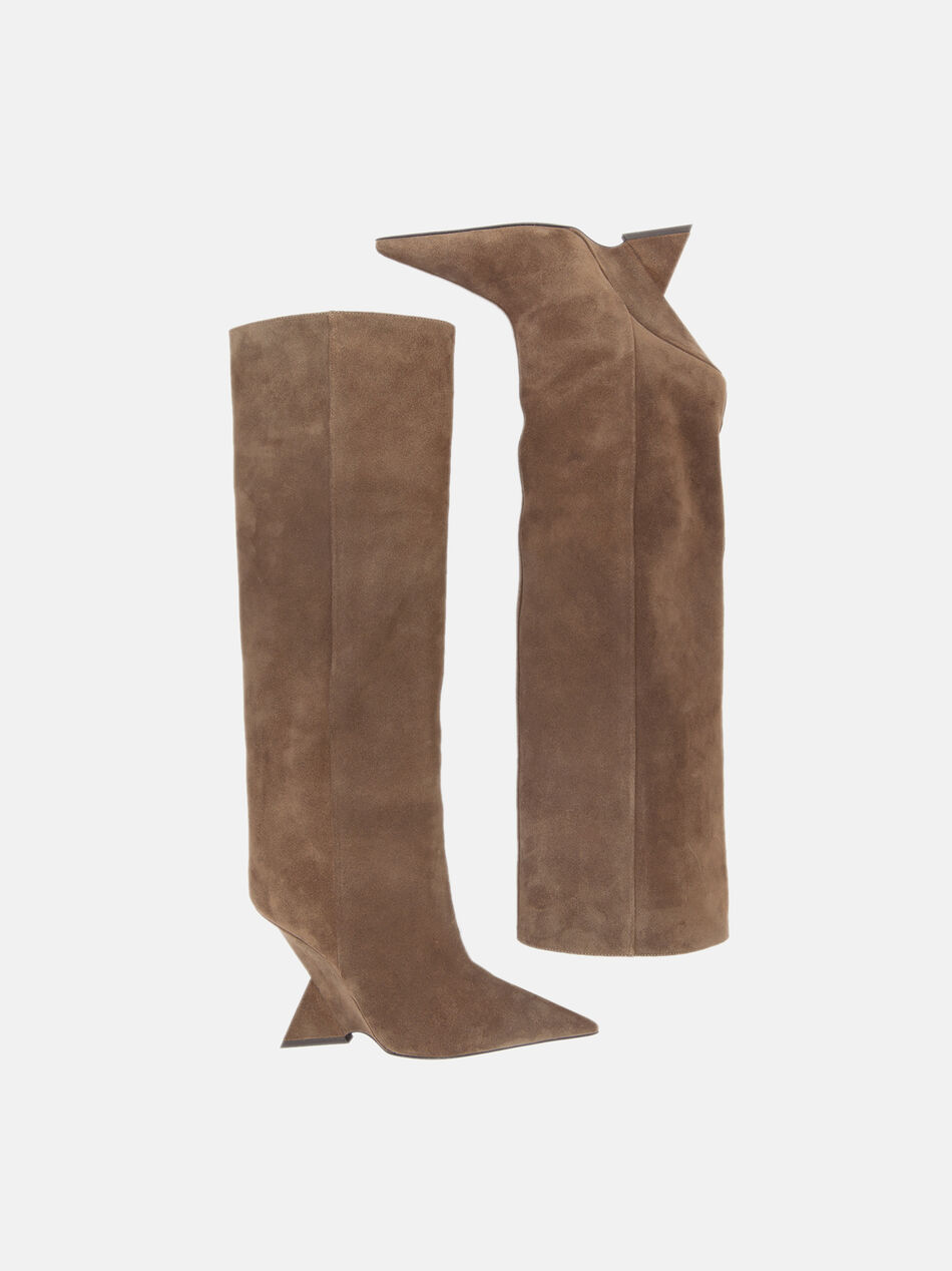 THE ATTICO ''Cheope'' dark grey tube boot Dark grey 241WS626L040624