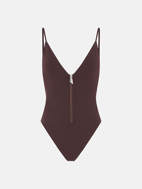 THE ATTICO Dark brown one piece DARK BROWN 260WBA00010PAA113AA204