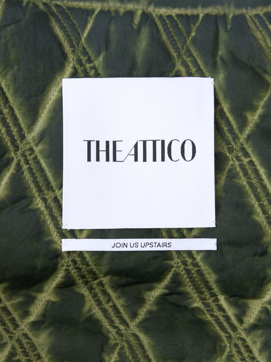 THE ATTICO Military green short coat nylon MILITARY GREEN 238WCB27E085081