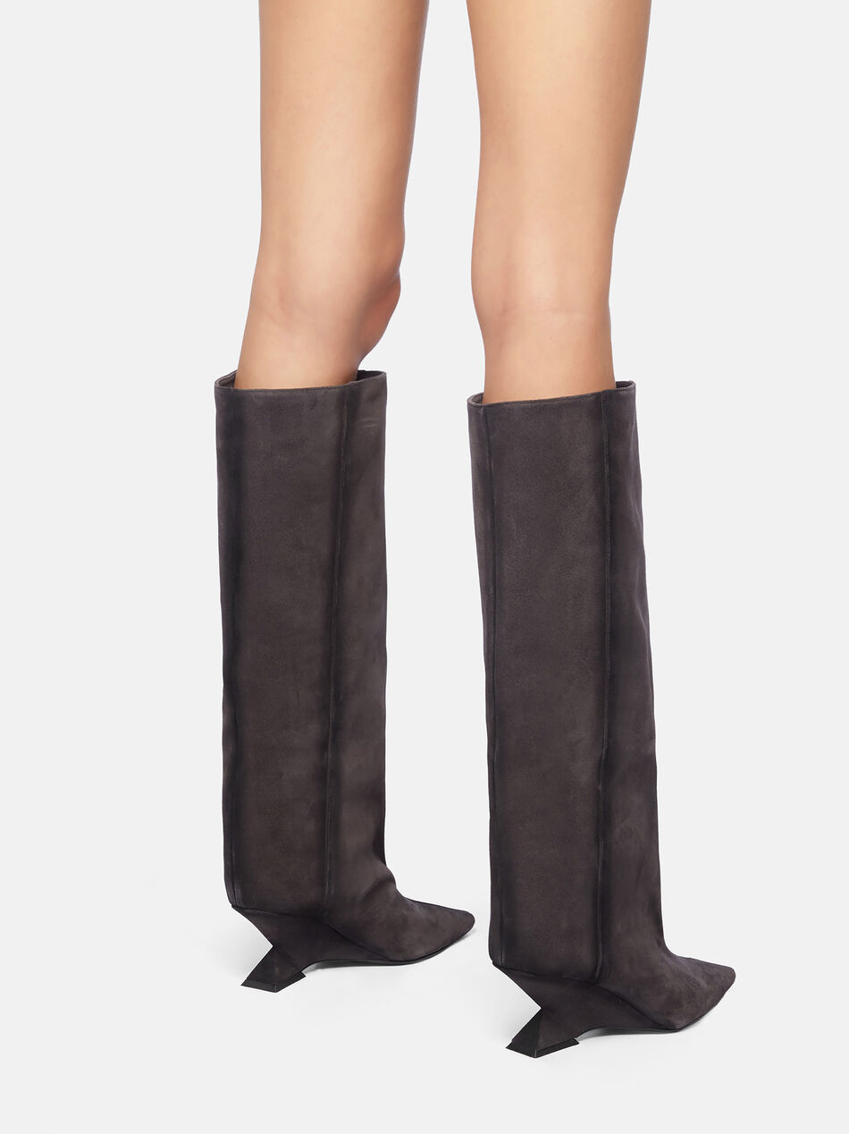 THE ATTICO ''Cheope'' dark grey tube boot Dark grey 247WS842L108233