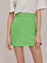 The Attico Green mini skirt