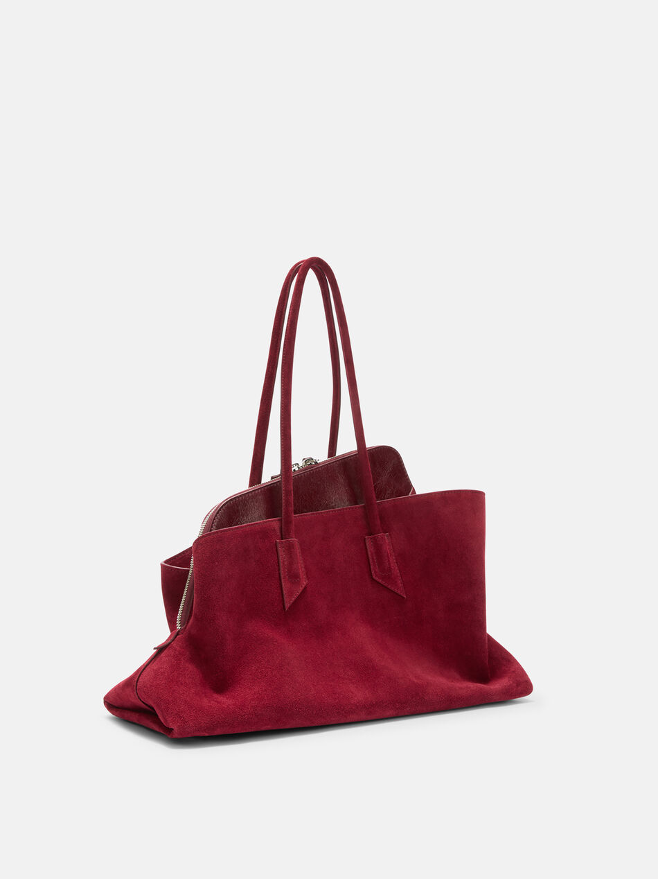 THE ATTICO "La Passeggiata Medium" cherry red top handle CHERRY RED CAPWAH00054MIX126AA273