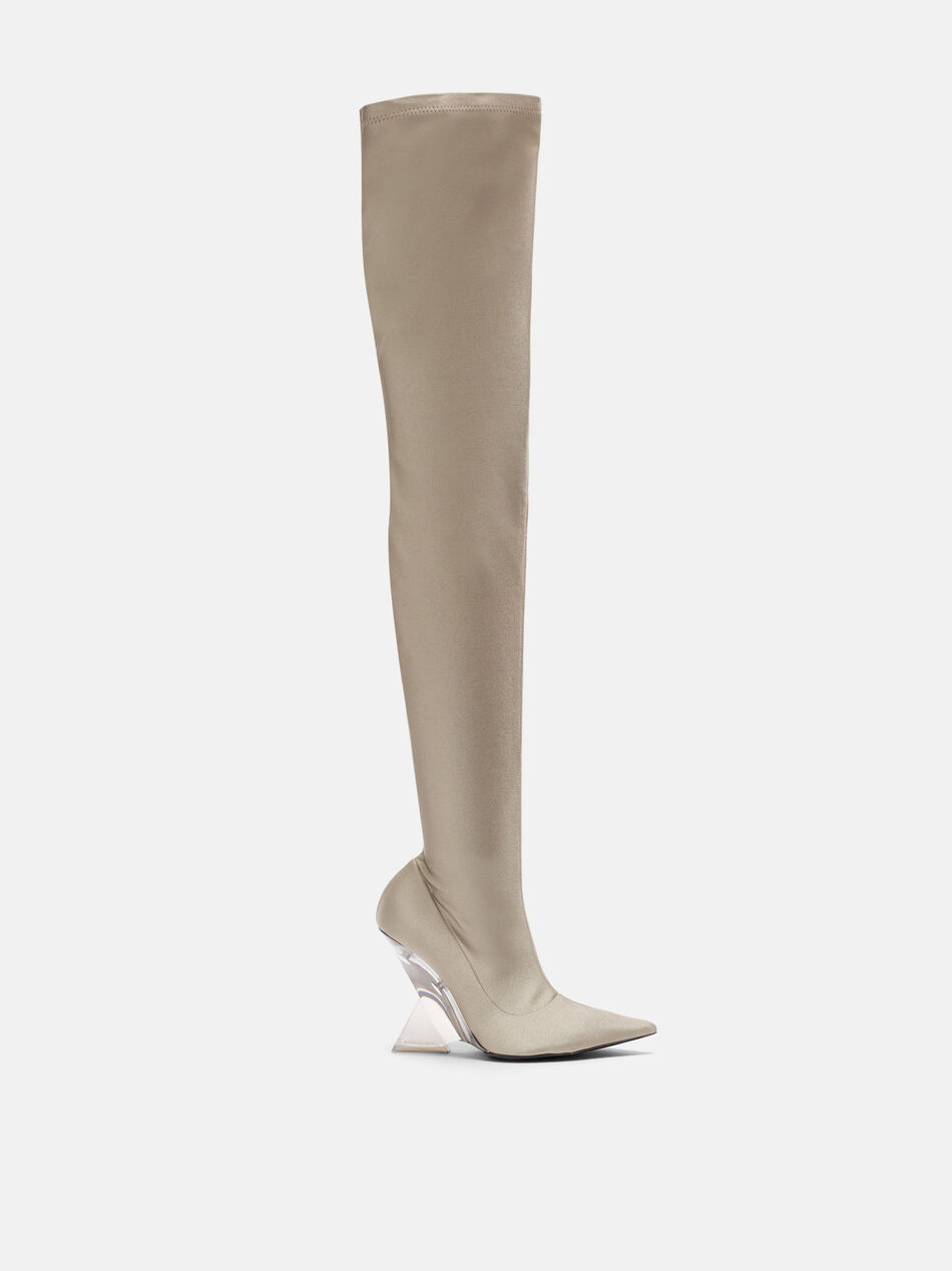 ''Cheope'' grey thigh high for Women | THE ATTICO®
