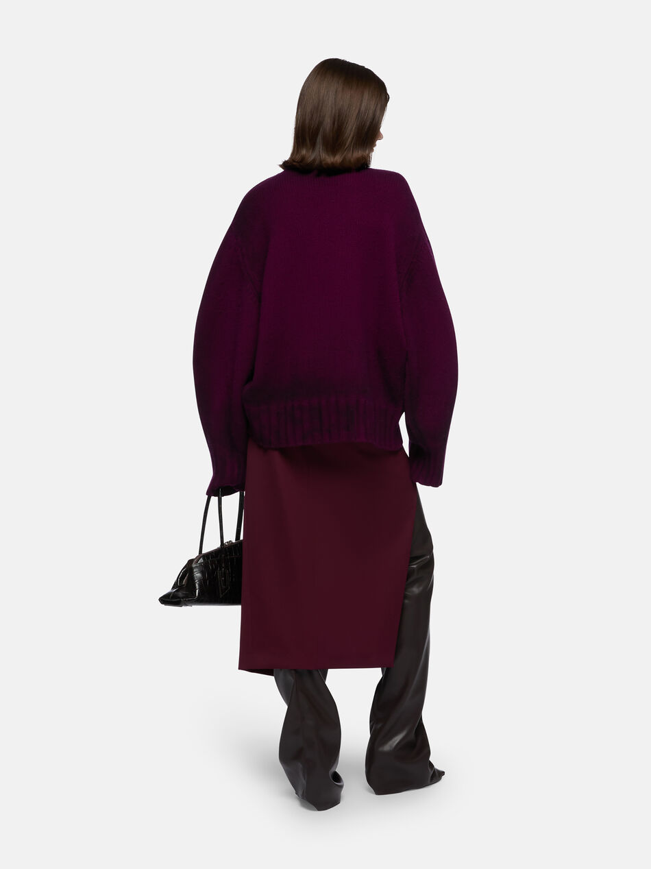 THE ATTICO Burgundy sweater BURGUNDY 251WCK00126KWS008SP114