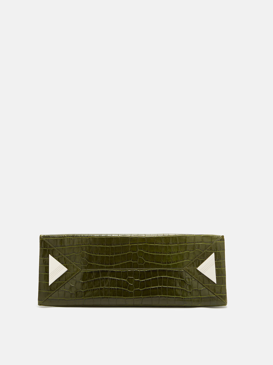 THE ATTICO ''La Passeggiata Medium'' dark green top handle DARK GREEN 260WAH00054LBT021PR129