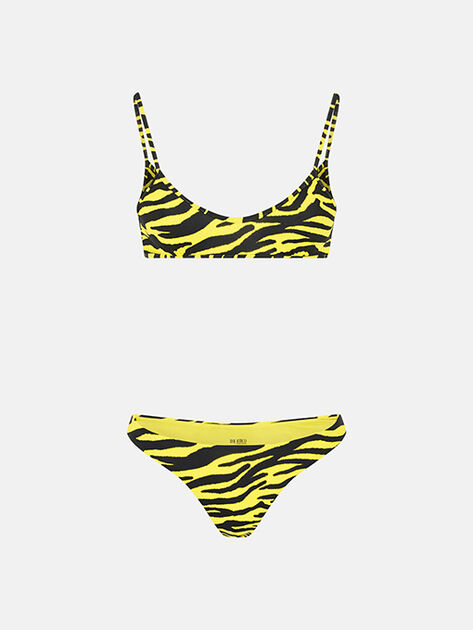 THE ATTICO Black and yellow bikini BLACK/YELLOW 260WBC00012PAA116PR166