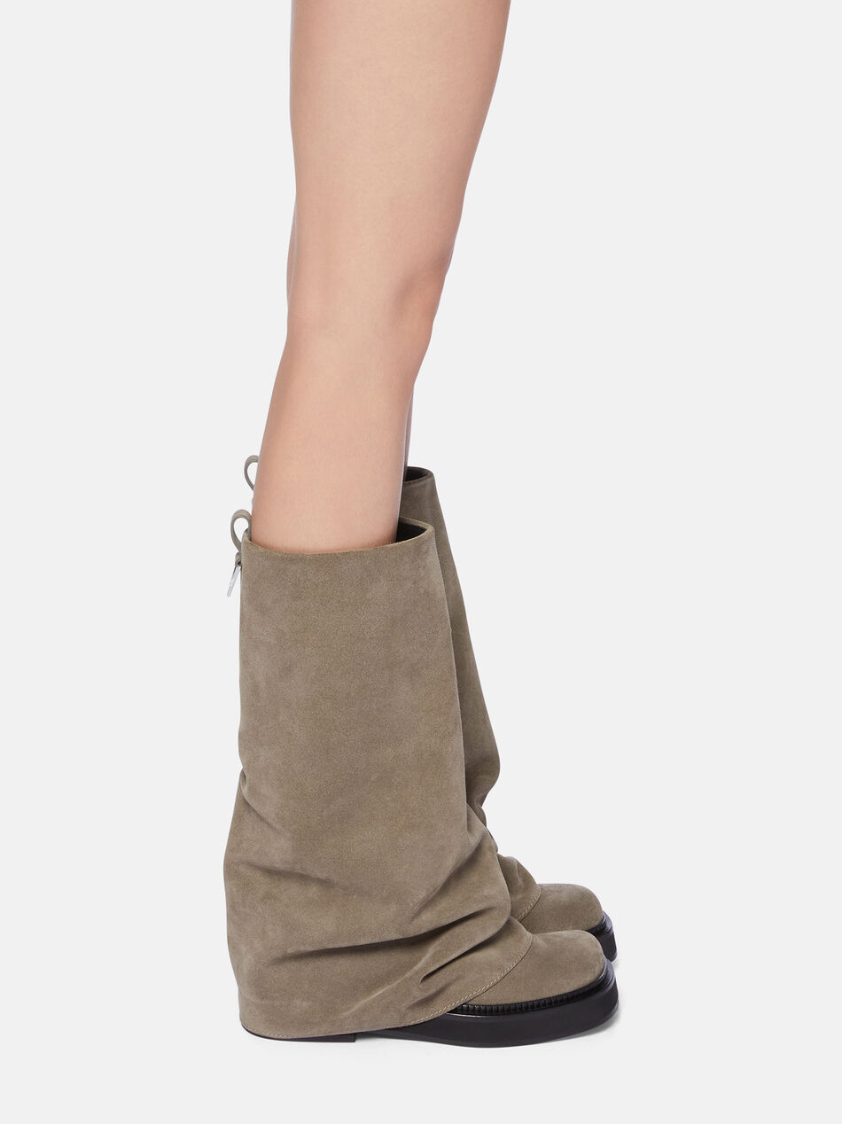 THE ATTICO ''Robin'' taupe combat boot TAUPE 250WSH00798LBT040AA215