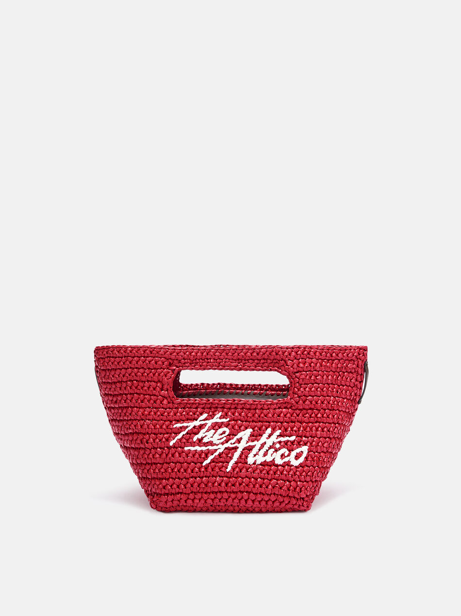THE ATTICO ''Via dei Giardini 15'' red tote bag RED 250WAH00056VVV093AA010