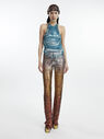 THE ATTICO ''Sunset'' silver and gold pants