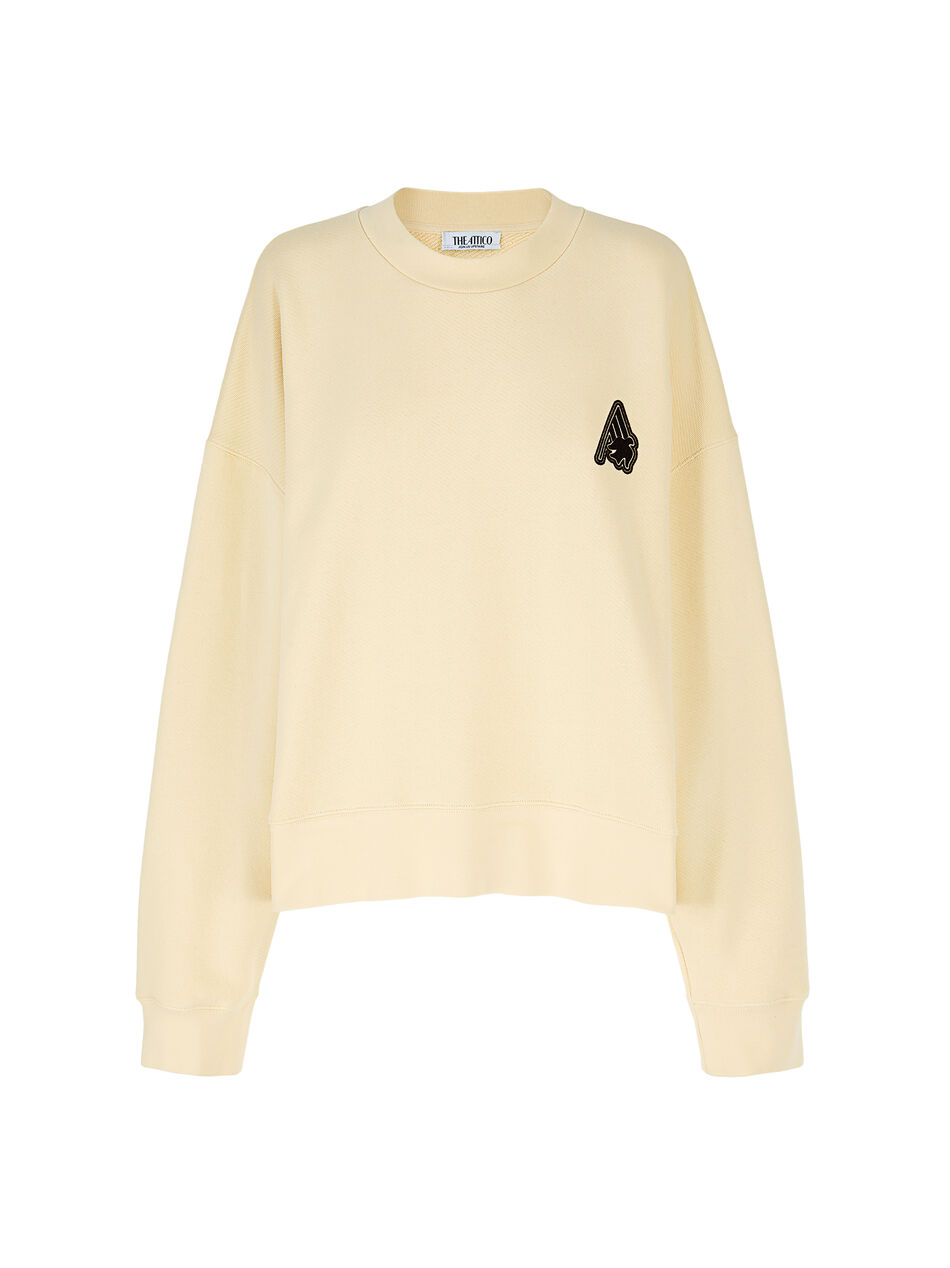 THE ATTICO The Attico Sant Ambroeus ivory sweatshirt Ivory SPFWCF12JF04507